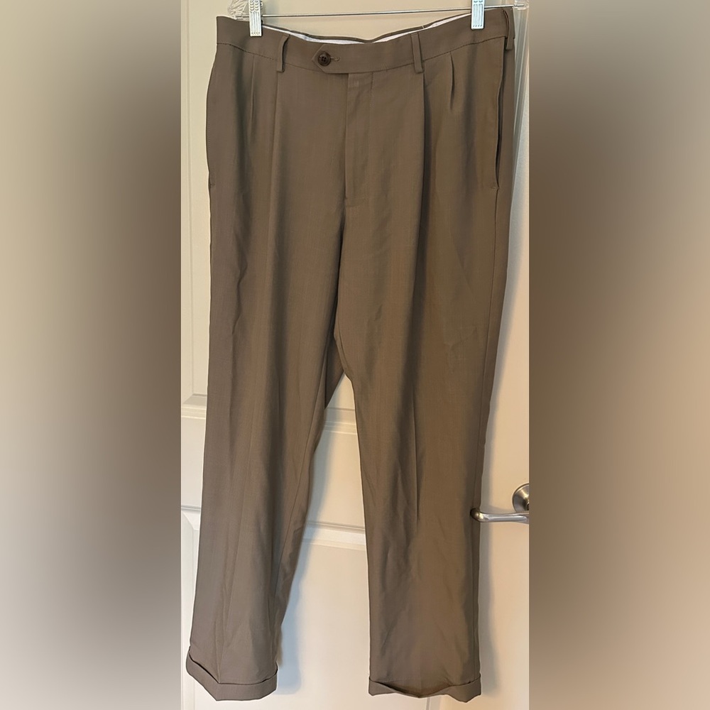 Haggar Clothing Classic Fit Eclo Stria Mens Sz 34 x 32